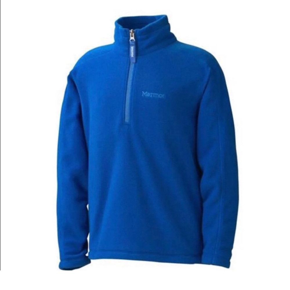 Marmot Half Quarter Zip Fleece Pullover Blue Kids Large